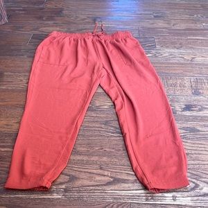 Women Orange Work Joggers